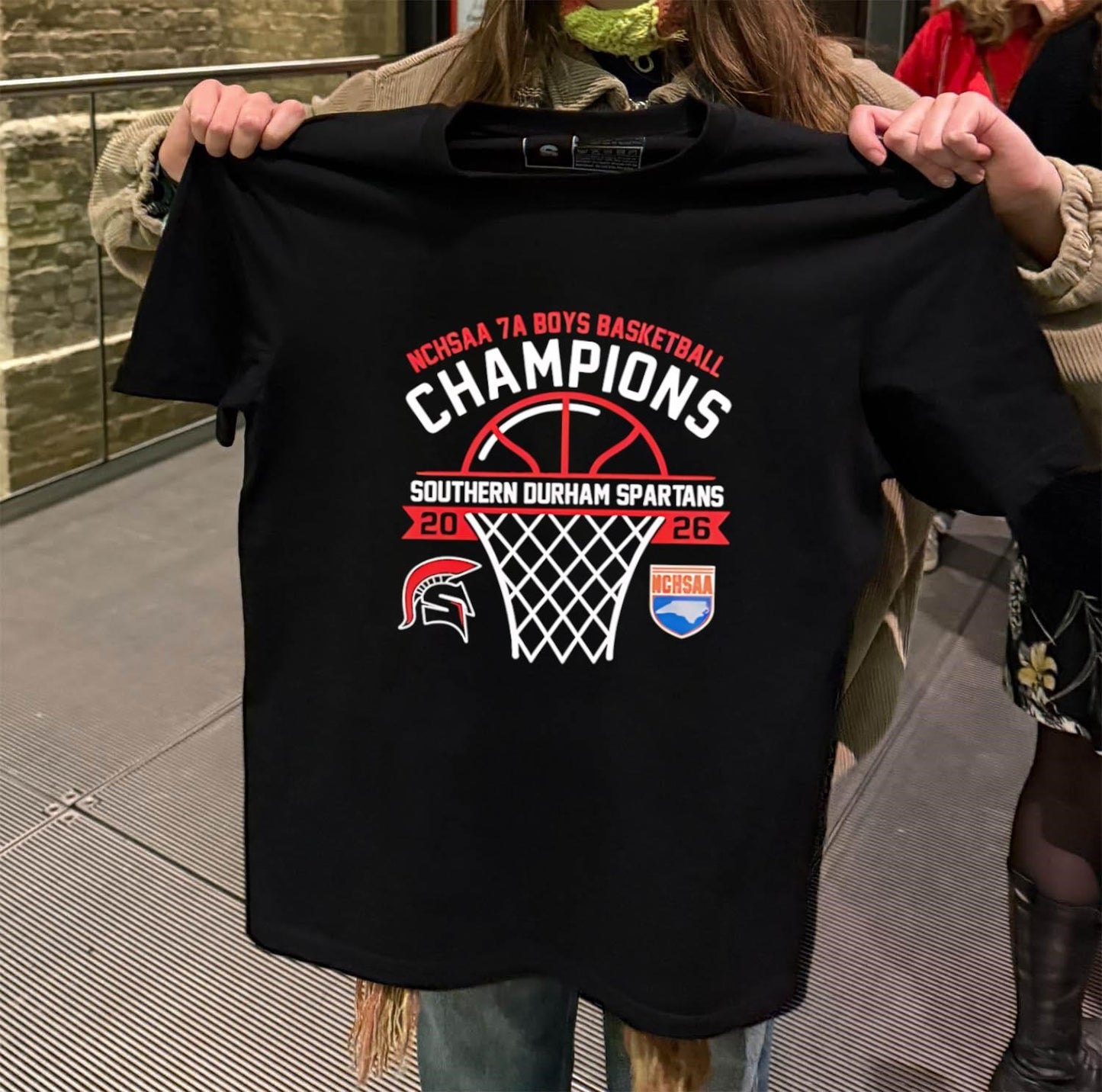 Southern Durham Spartans 7A Boys Basketball Champions 2026 shirt