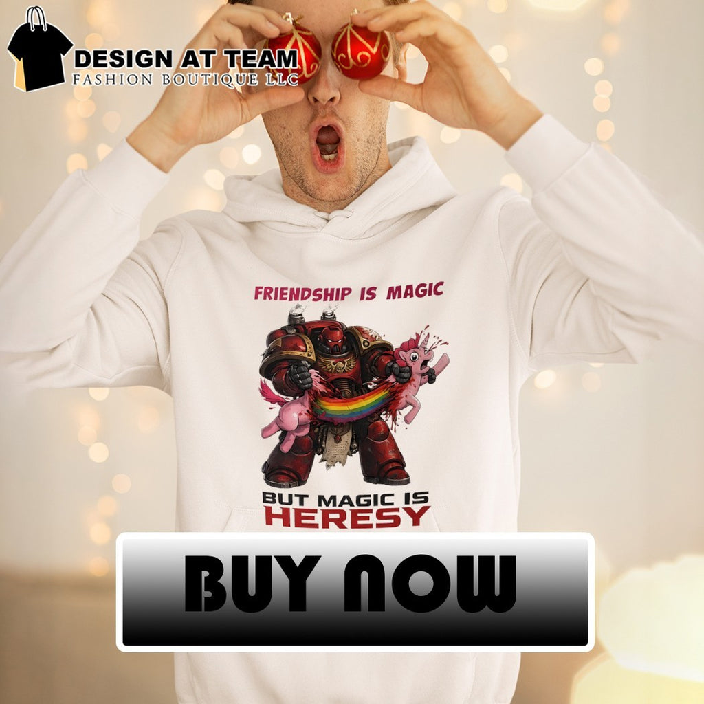 Space Marine Friendship Is Magic But Magic Is Heresy shirt