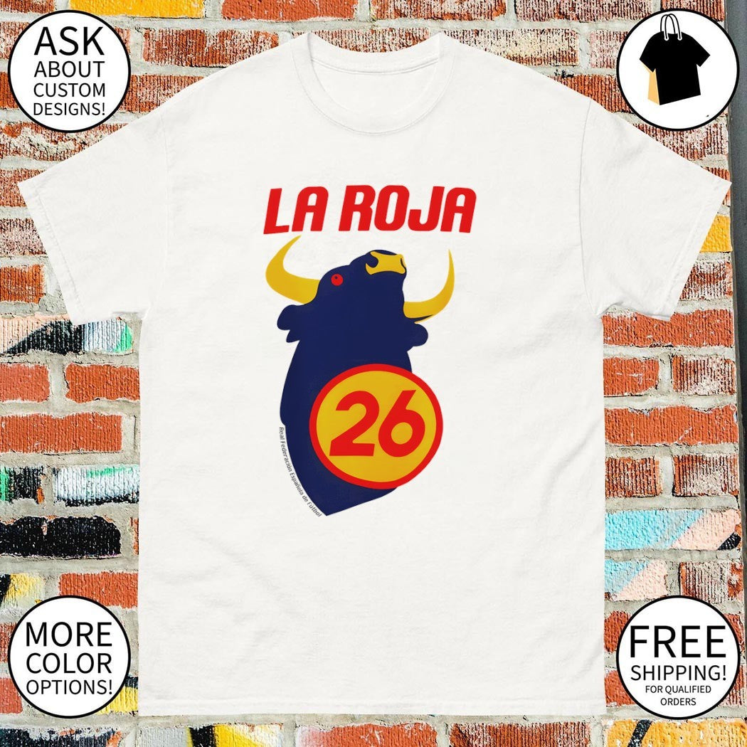 Spain La Roja World Cup 2026 National Football The Red One shirt