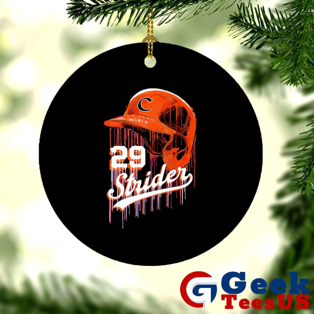 Spencer Strider Clemson Tigers MLBPA helmet shirt