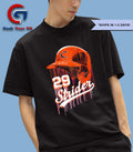 Spencer Strider Clemson Tigers MLBPA helmet shirt