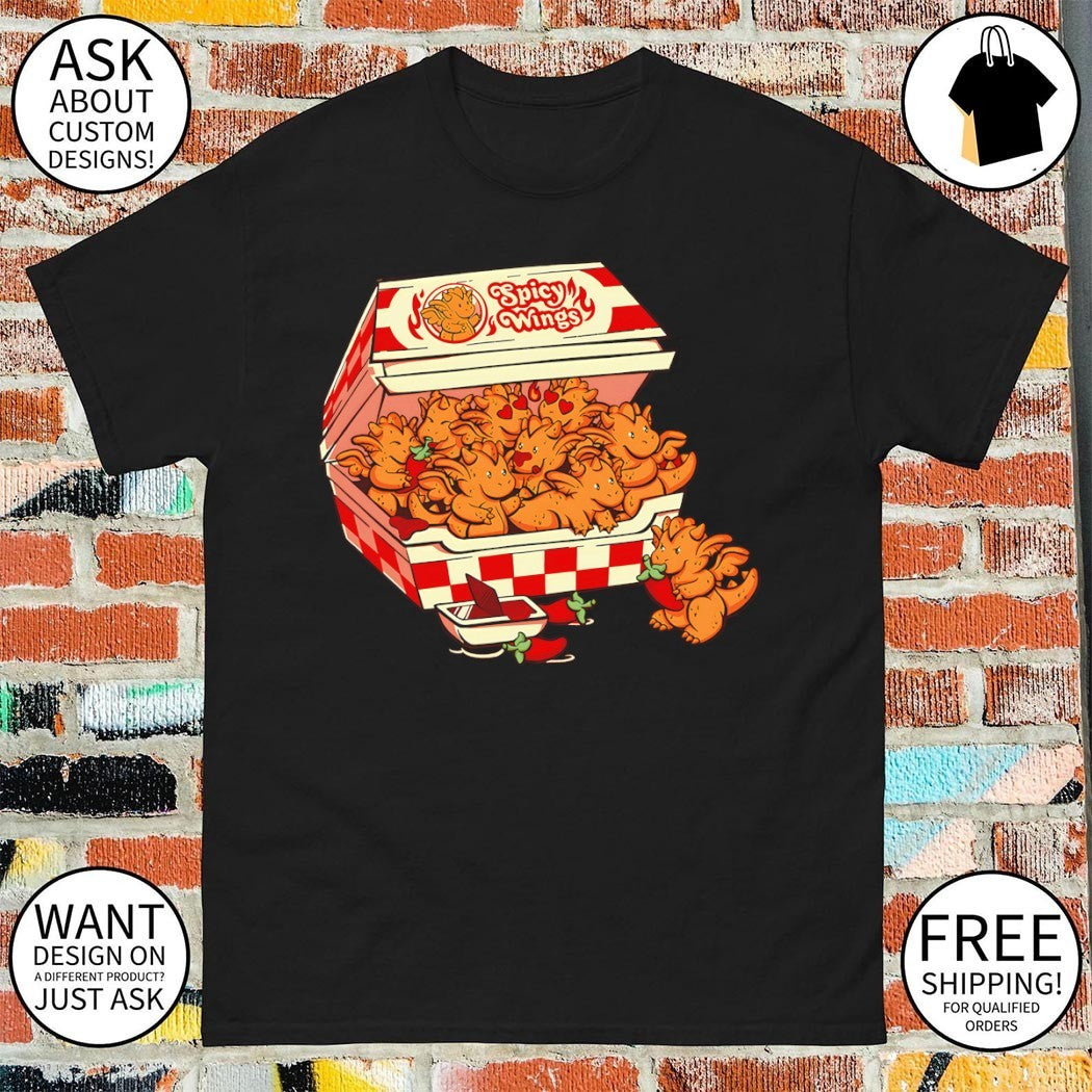 Spicy Wings A box of dragons shirt