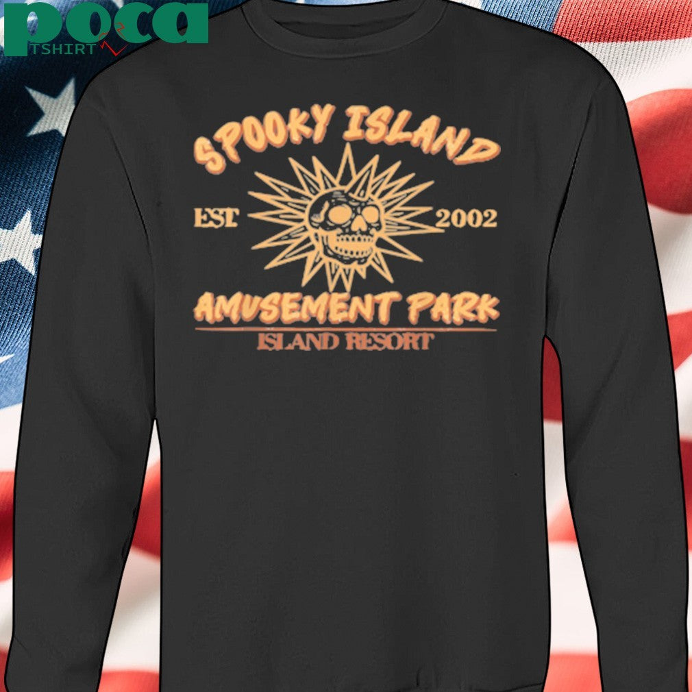 Spooky Island Est 2002 Amusement Park Skull shirt