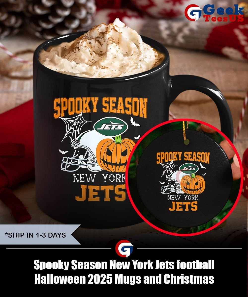 Spooky Season New York Jets football Halloween 2025 shirt