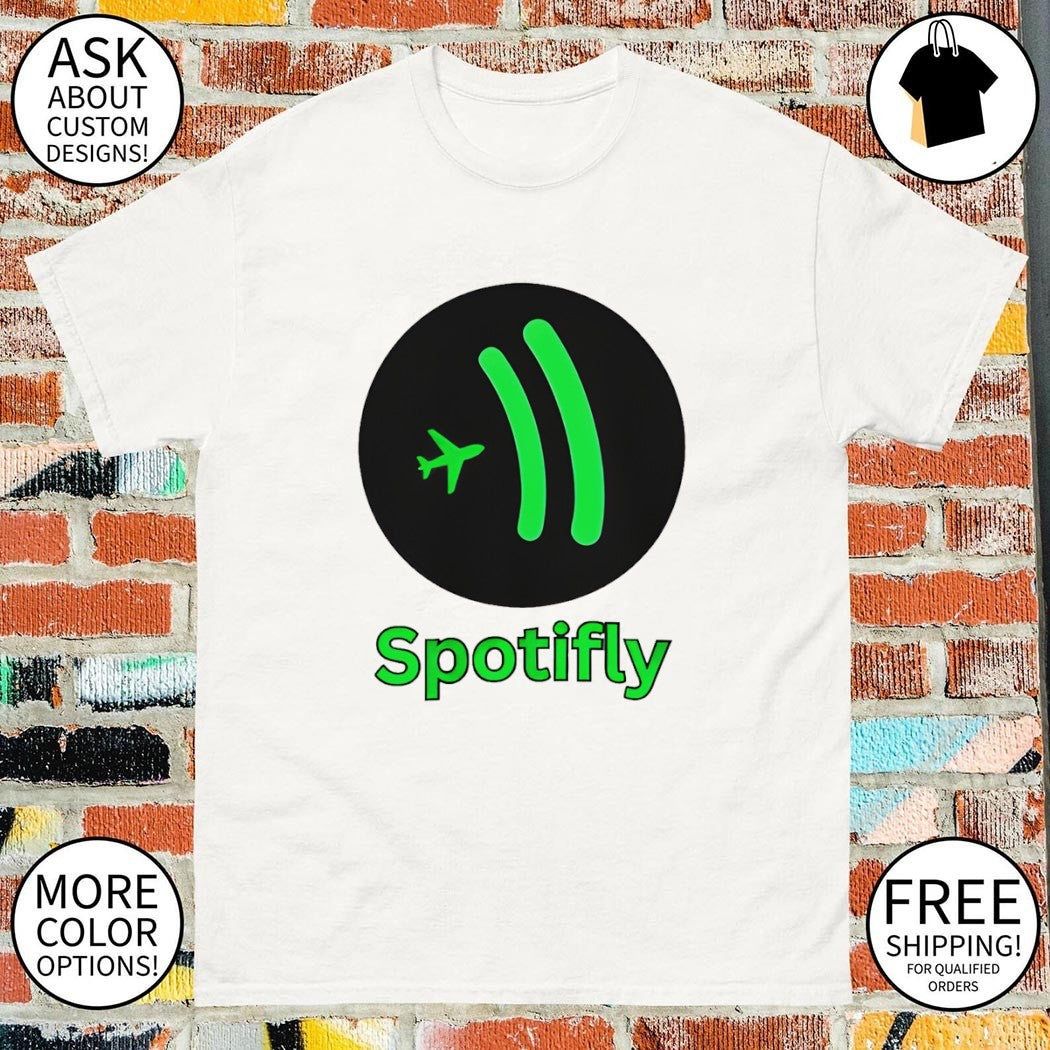 Spotifly Spotify Parody logo shirt