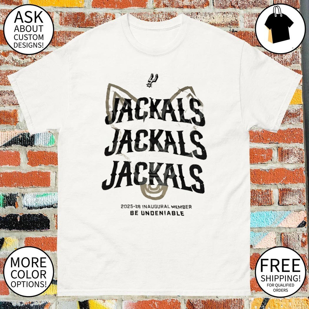 Spurs Jackals 2025-26 Inaugural member be undeniable basketball NBA graphic shirt