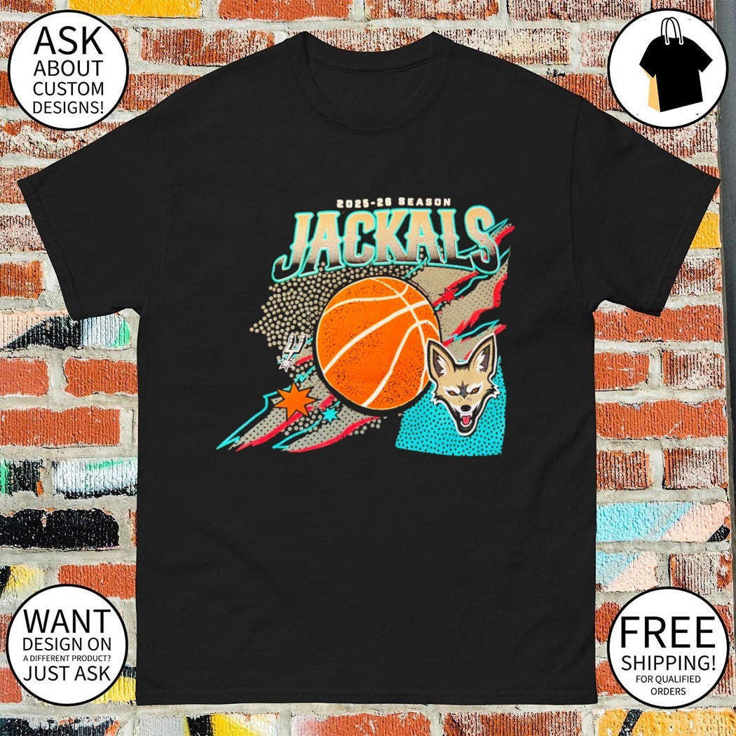 Spurs Jackals 2025-26 Season basketball NBA graphic shirt