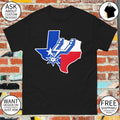 Spurs basketball logo Texas map shirt