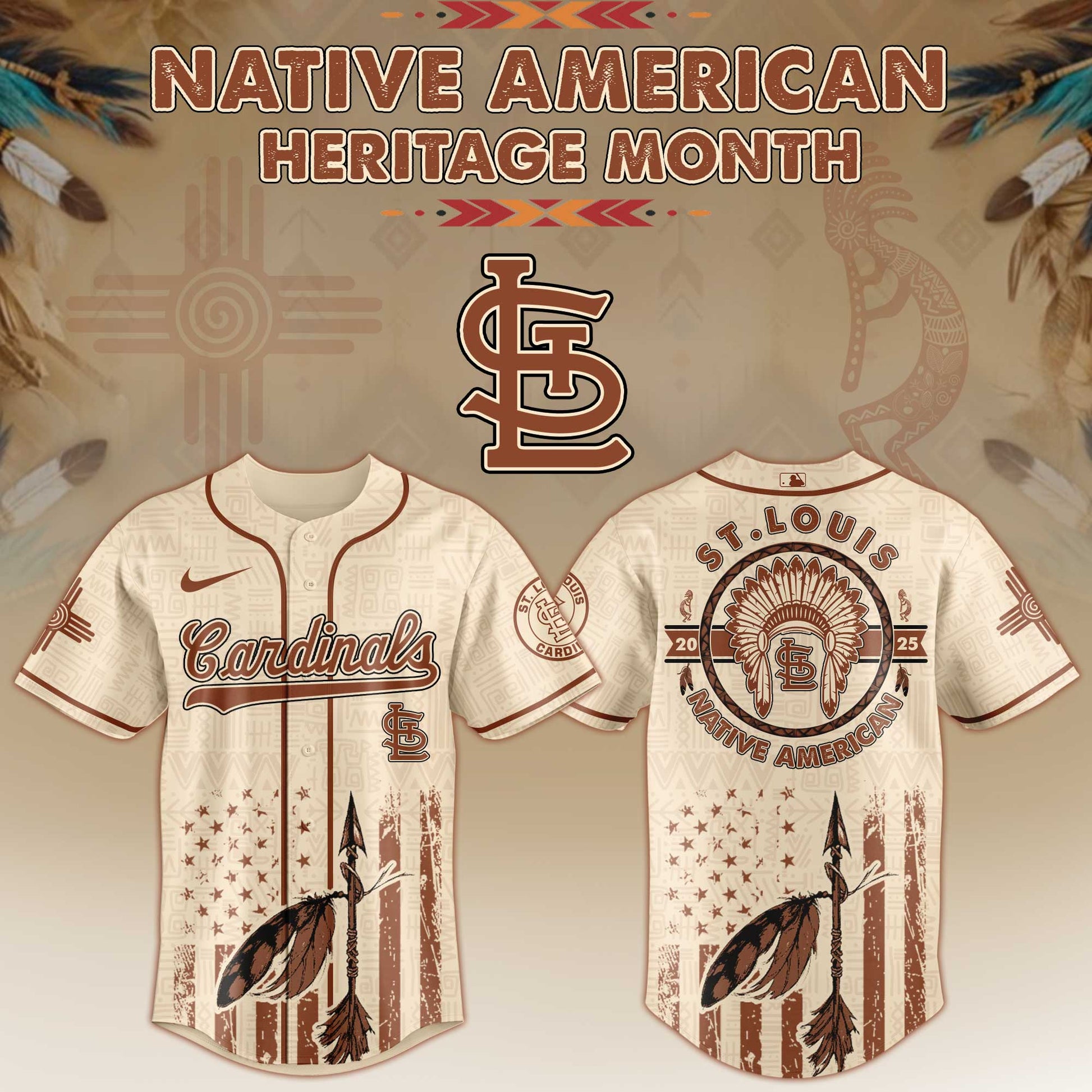 St.Louis Cardinals Native American Heritage Month Jersey 2025