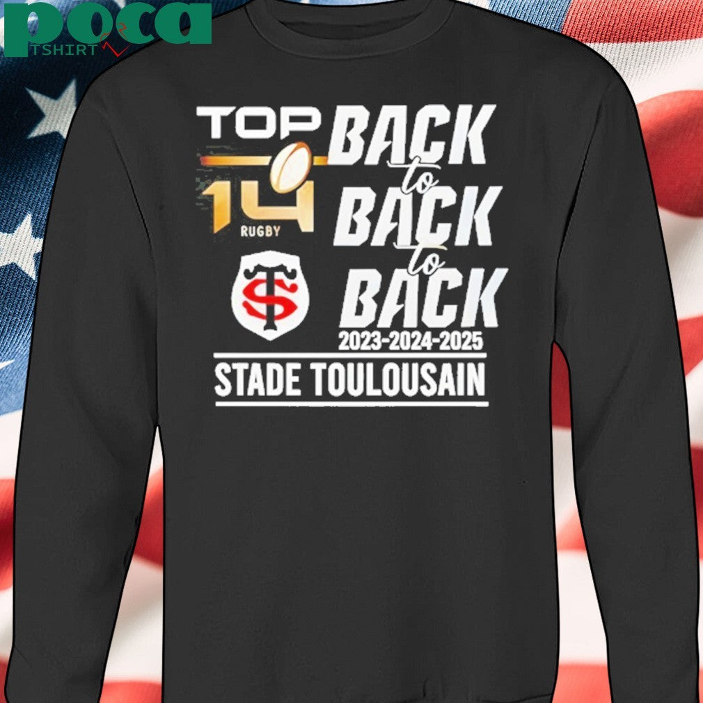 Stade Toulousain Top 14 Rugby Back to Back to Back 2025 Shirt