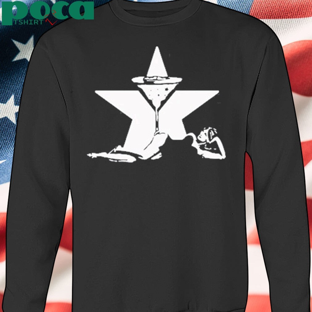 Star martini racer tank t-shirt