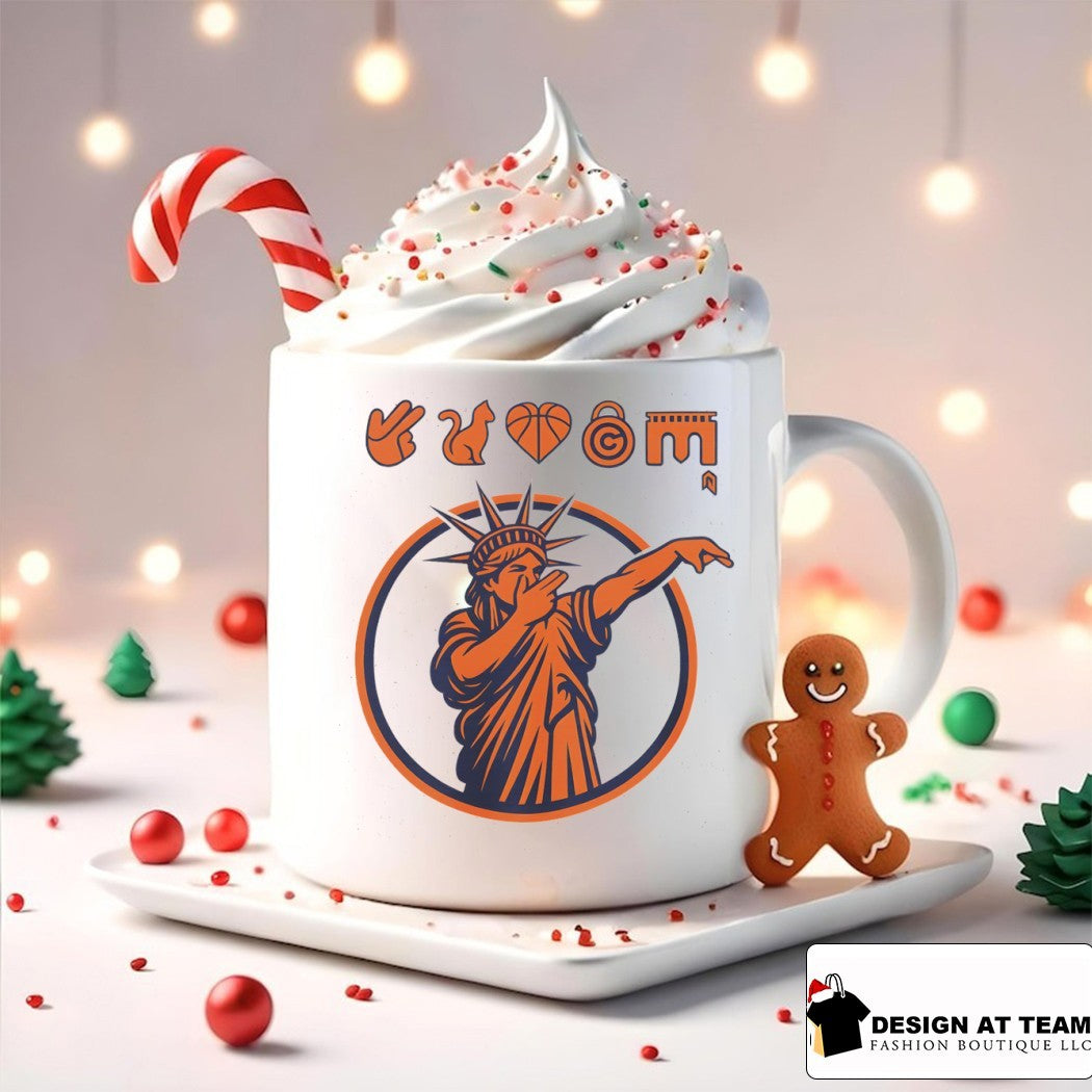 Statue of Liberty Dabbing NYC Liberty Graphic Knicks Icons Starting 5 shirt