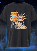 Statue of Liberty Holding a Cup T-Shirt Fizz Me Up Dirty Sodas Iced Coffees