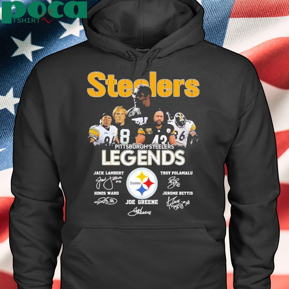 Steellers Legends Jack Lambert Troy Polamalu Joe Greene Shirt