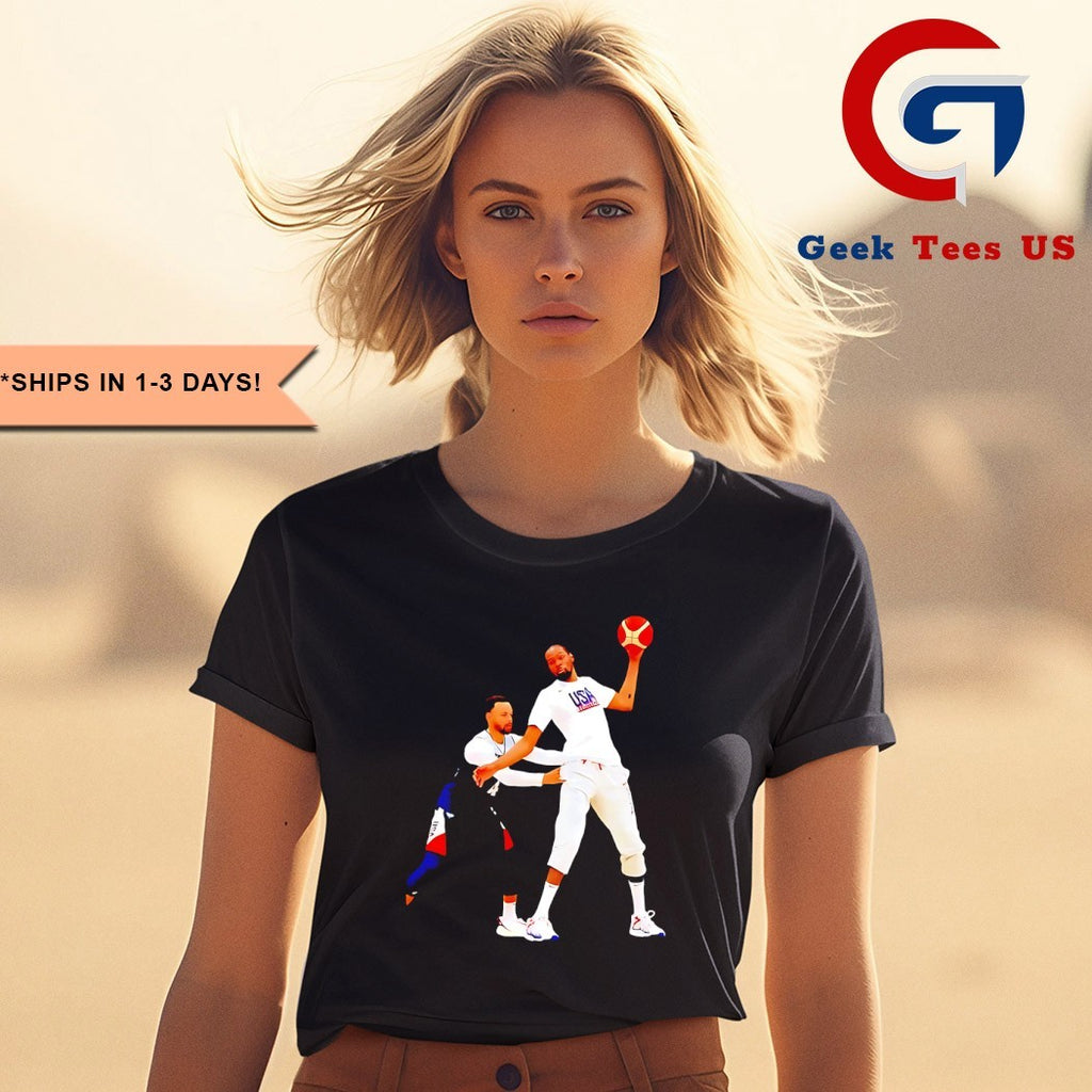 Steph Curry Kevin Durant Men’s Basketball Team Olympic USA Champions 2025 shirt