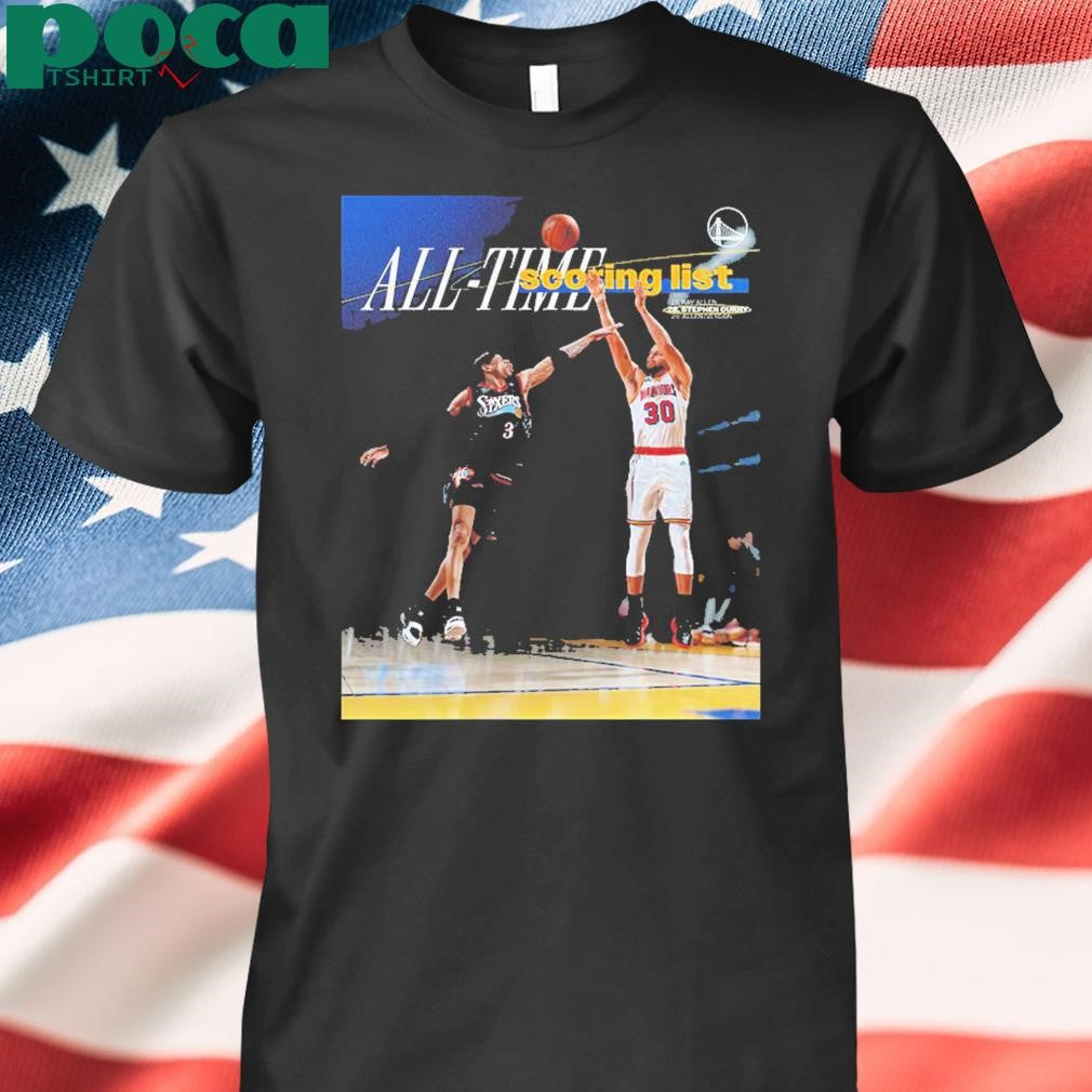 Stephen Curry Surpassed Allen Iverson NBA 28th All Time Scoring List Classic T-Shirt