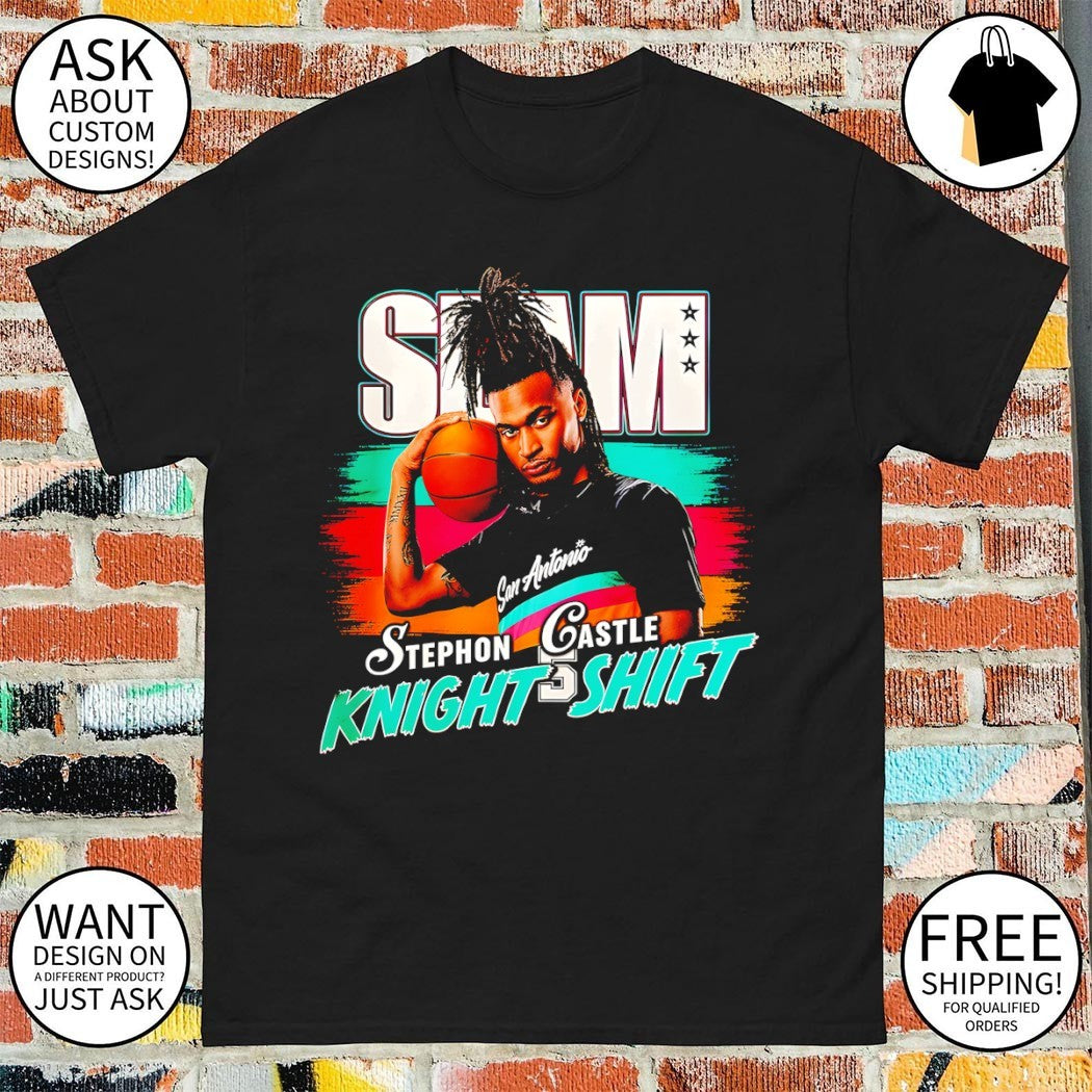 Stephon Castle Knight Shift San Antonio Spurs Basketball SLAM 2026 shirt