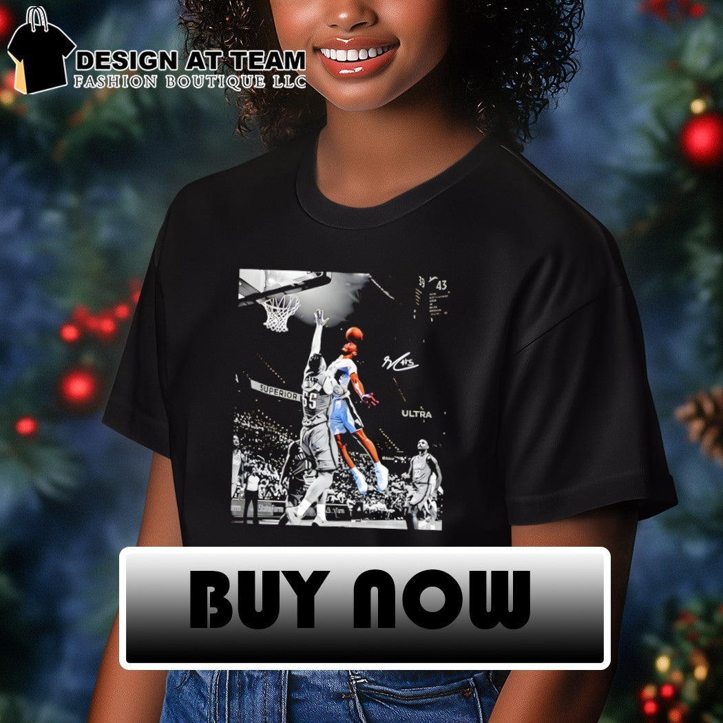 Stephon Castle and Isaiah Hartenstein OKC Thunder Basketball NBA signature shirt