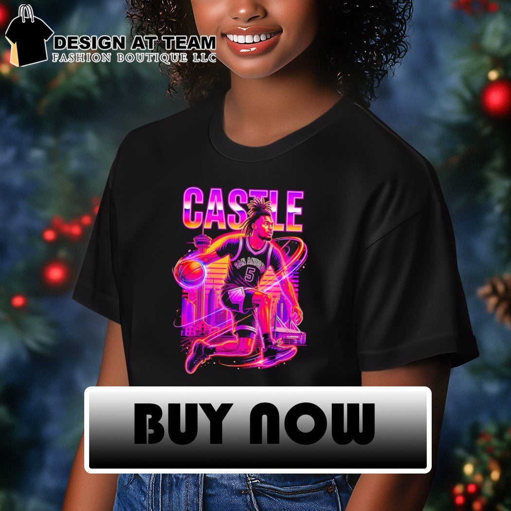 Stephon Castle dunk San Antonio Spurs Basketball NBA vintage shirt