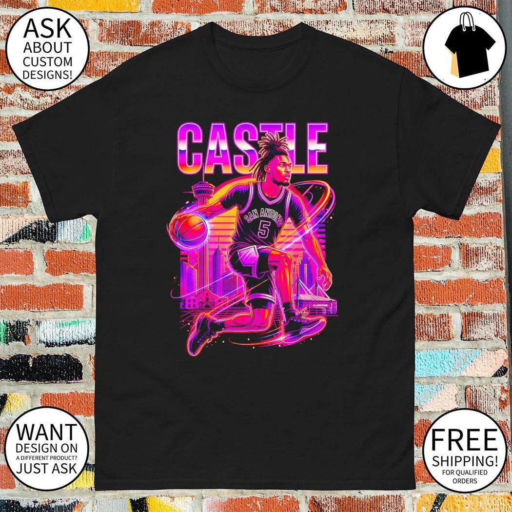 Stephon Castle dunk San Antonio Spurs Basketball NBA vintage shirt