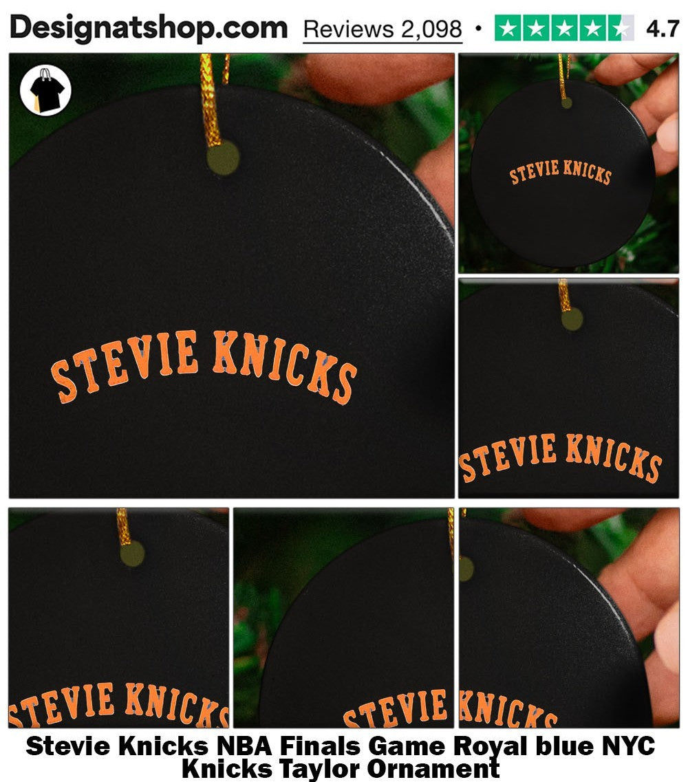 Stevie Knicks NBA Finals Game Royal blue NYC Knicks Taylor shirt