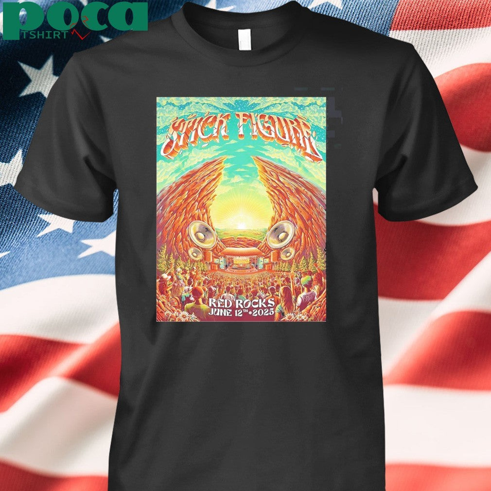 Stick Figure At Red Rocks On June 12 2025 shirt