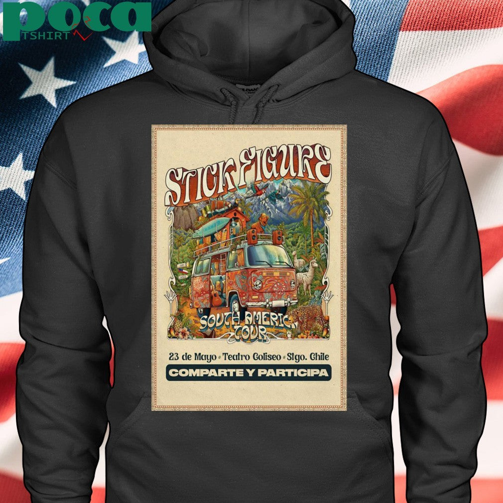 Stick Figure In Santiago Chile On May 23 2025 Poster shirt