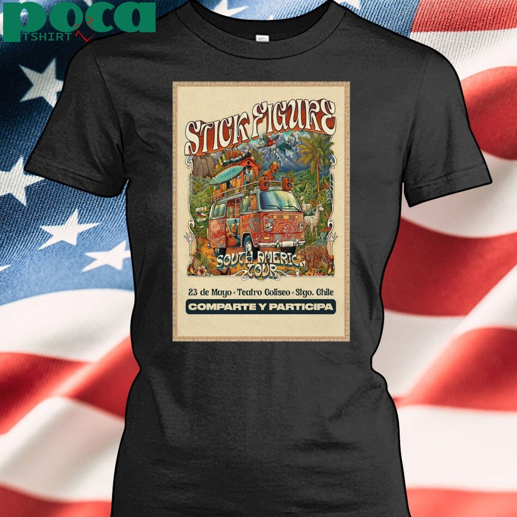 Stick Figure In Santiago Chile On May 23 2025 Poster shirt