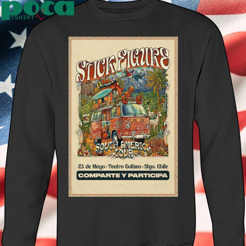 Stick Figure In Santiago Chile On May 23 2025 Poster shirt