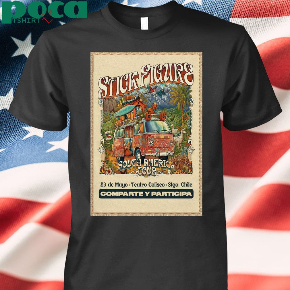Stick Figure In Santiago Chile On May 23 2025 Poster shirt