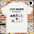 Stop Racism It’s Okay To Be Indian Black Arab Normal Asian meme shirt