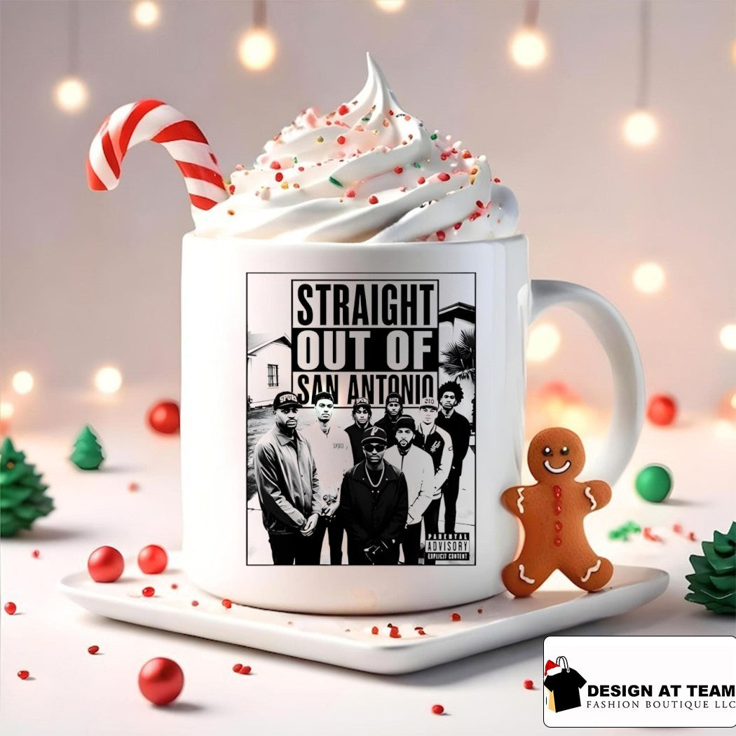 Straight Outta of San Antonio Spurs Basketball Parental Advisory Explicit Content shirt