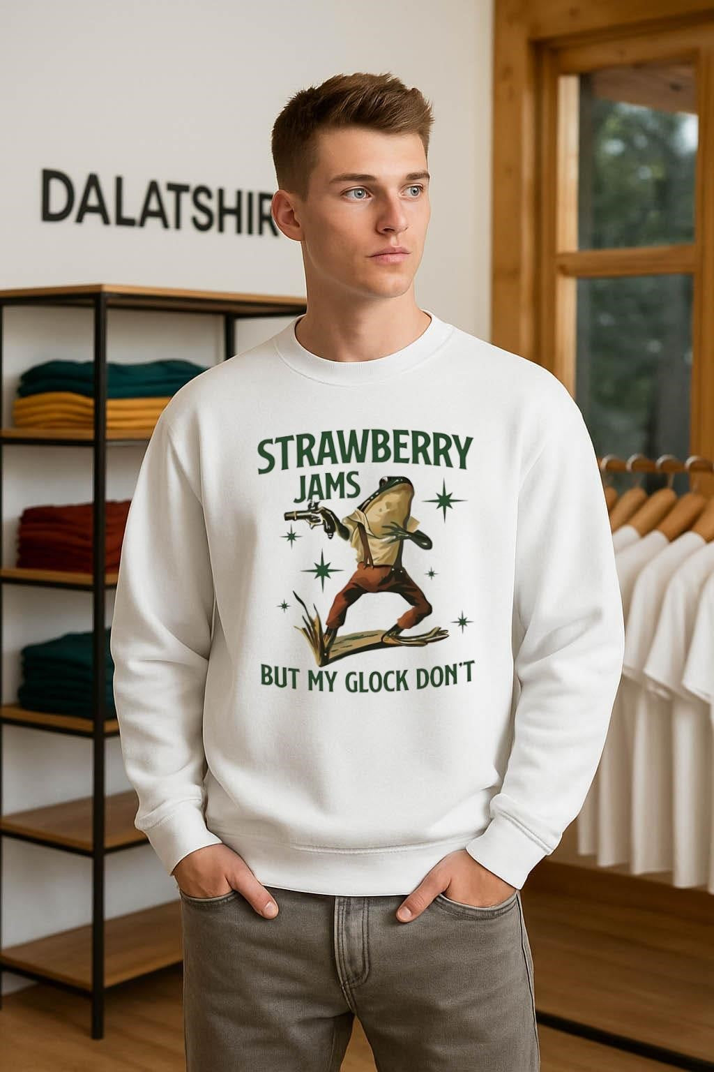 Strawberry Jams But My Glock Don’t Frog shirt