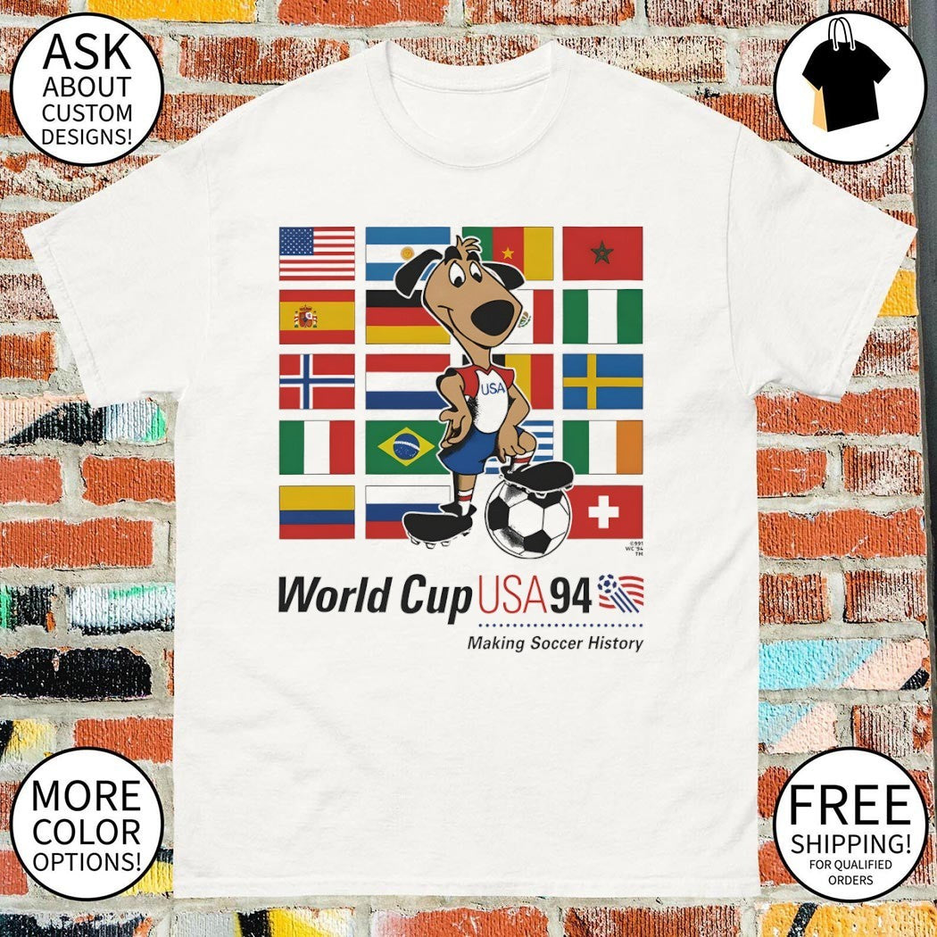 Striker The Dog World Cup USA 94 Making Soccer History Commemorative shirt