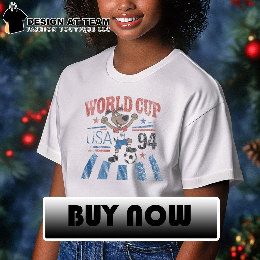 Striker soccer dog World Cup USA 94 Championship Team shirt