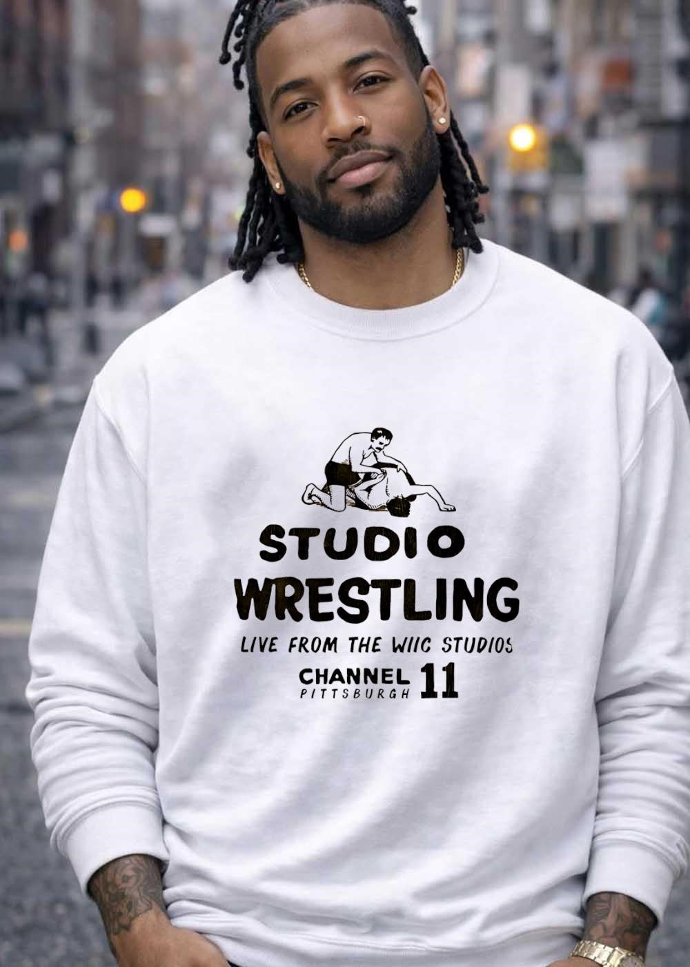 Studio Wrestling Live from the WIIC Studios Channel 11 Pittsburgh T-Shirt