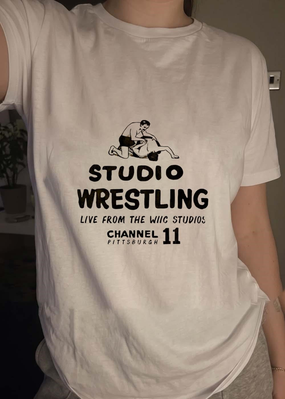 Studio Wrestling Live from the WIIC Studios Channel 11 Pittsburgh T-Shirt