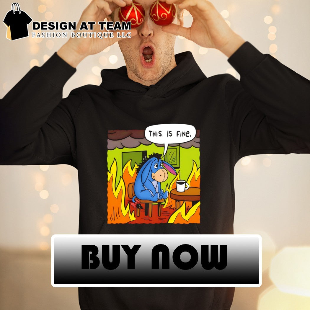 Stuffed donkey this is fine shirt