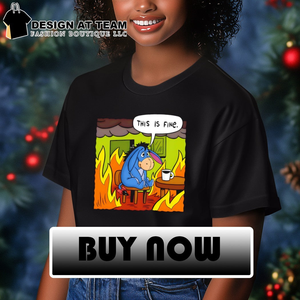 Stuffed donkey this is fine shirt