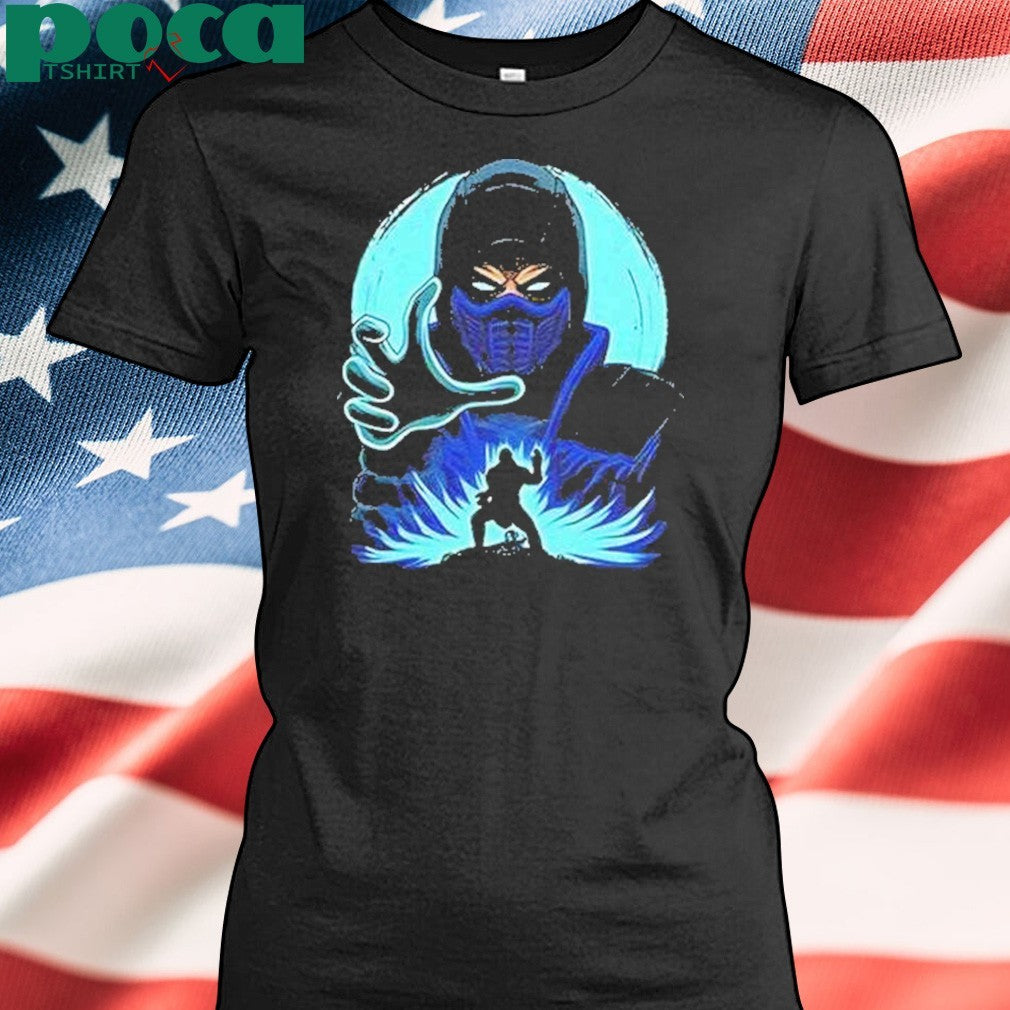 Sub Zero Mortal Kombat Blue Ninja Fighter Shirt