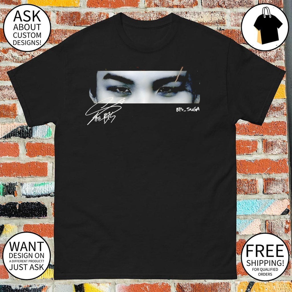 Suga’s eyes BTS Arirang World Tour 2026 signature shirt