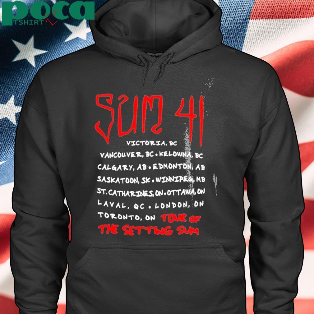 Sum 41 Skull Sketch Tour Of The Setting Sum 2025 T Shirt