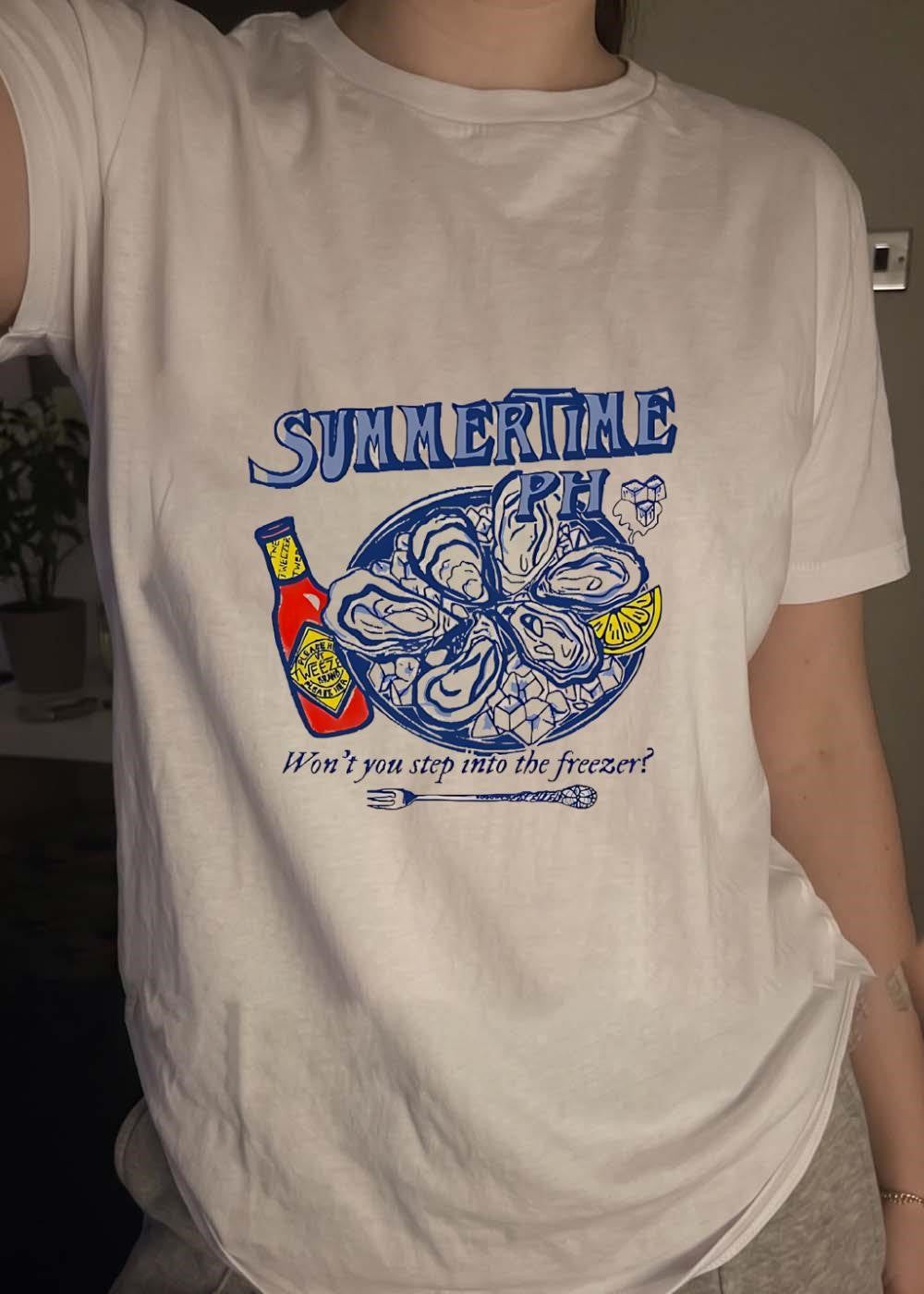 Summertime PH Oysters Eating Shirt Won’t You Step into the Freezer