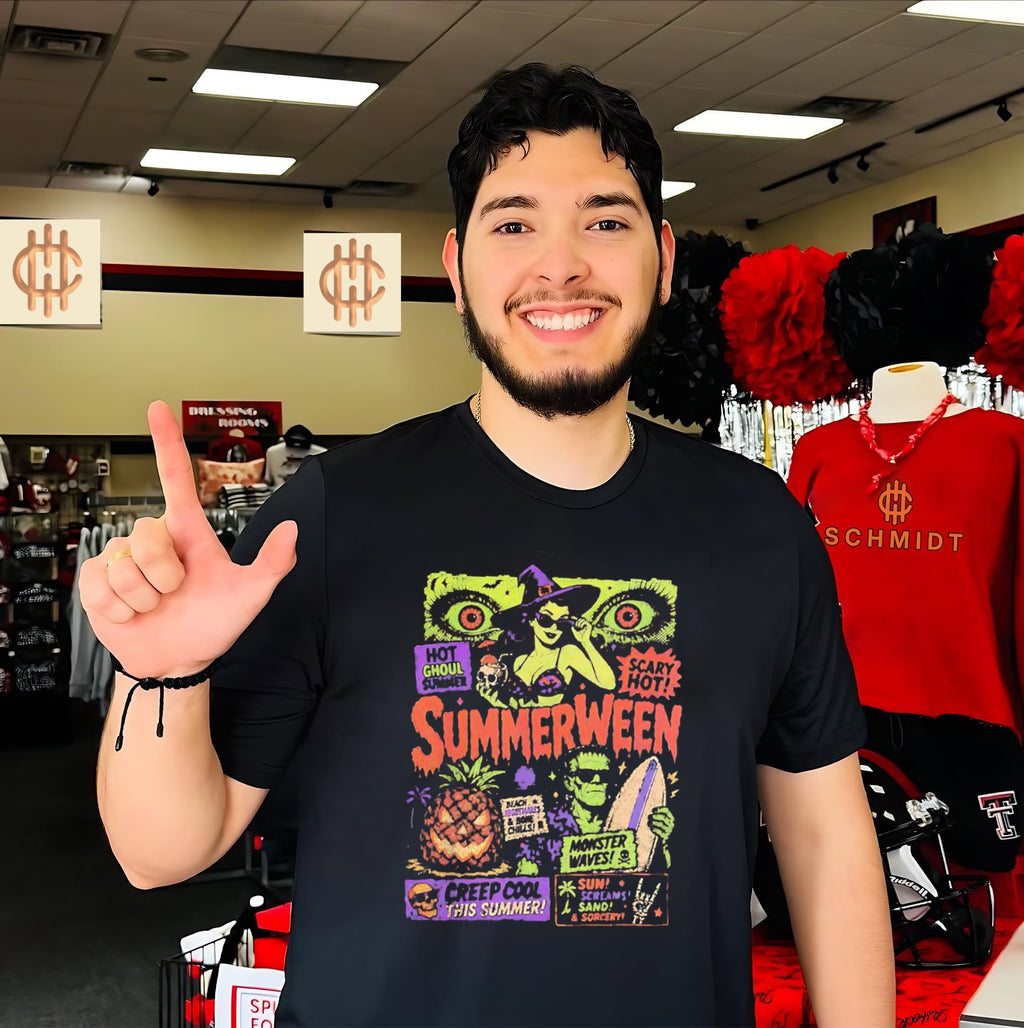 Summerween Hot Ghoul Summer Monster Waves Beach Nightmares shirt