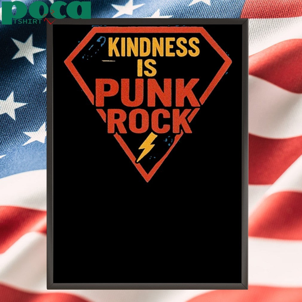 Superman Logo Kindness Is Punk Rock Shirt