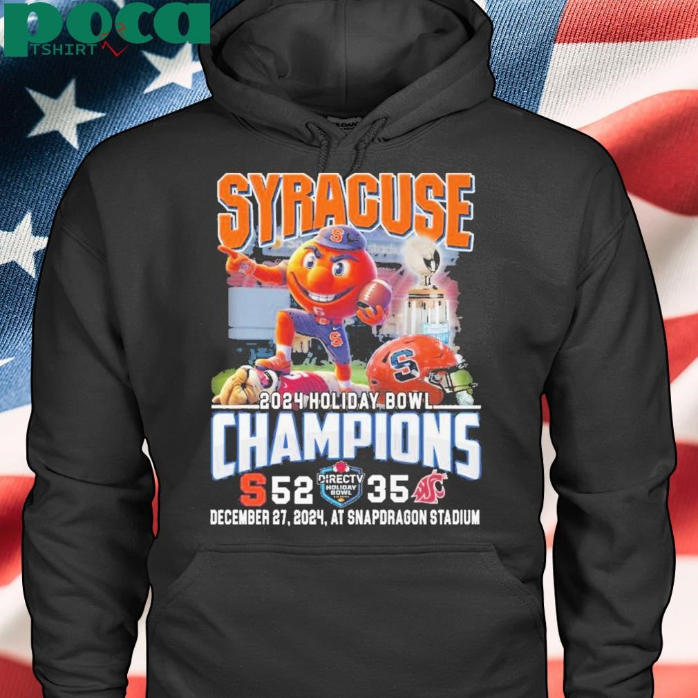 Syracuse Orange 2024 Holiday Bowl Champions Snapdragon Stadium T-Shirt