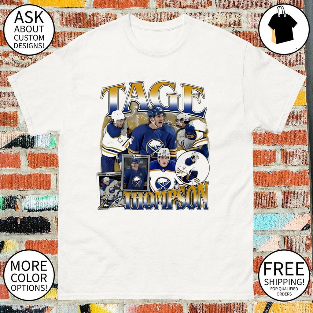 Tage Thompson Buffalo Sabres Hockey NHL graphic signature shirt