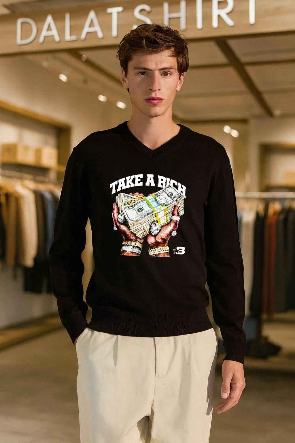 Take A Rich Money Hands Gold Jewelry shirt