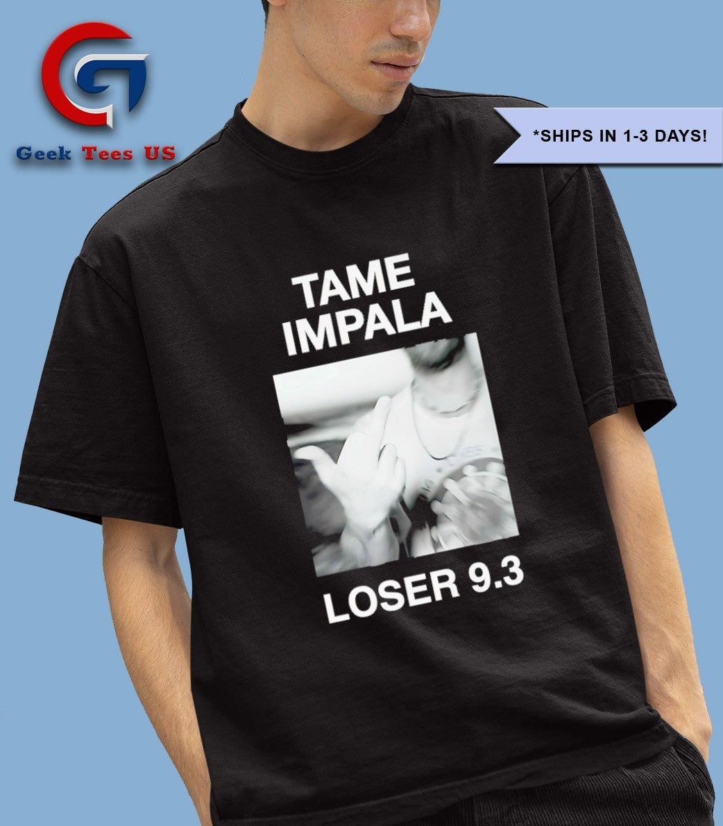 Tame Impala Loser 9.3 middle finger shirt