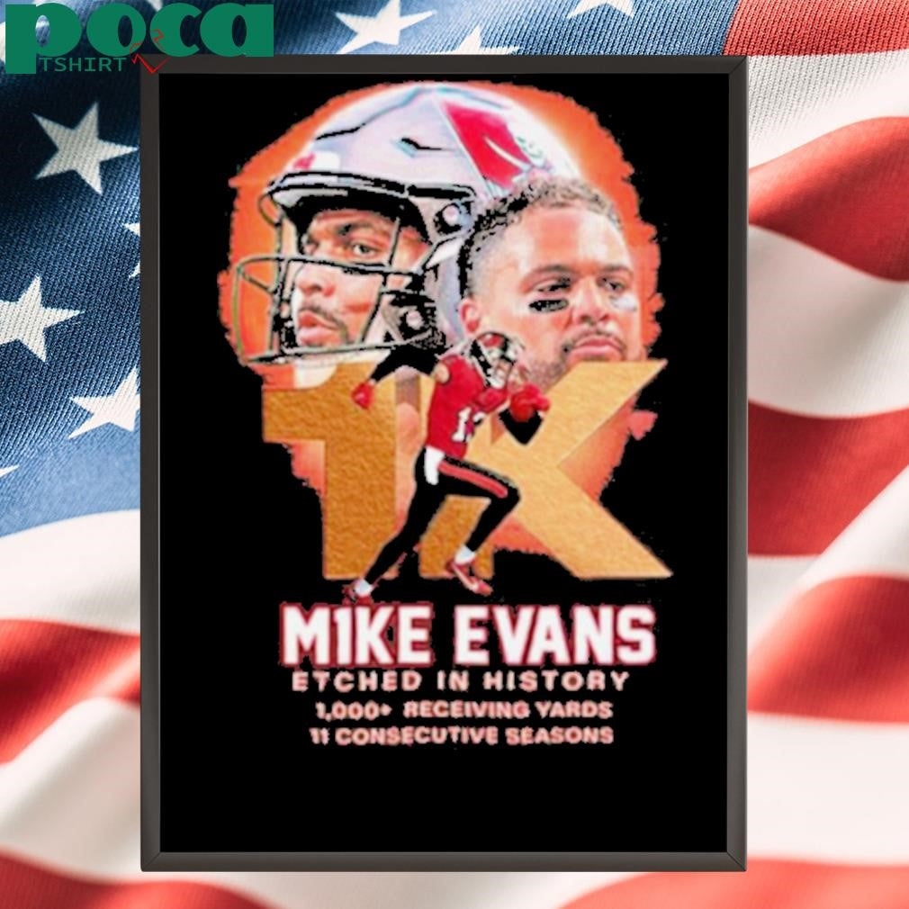 Tampa Bay Buccaneers Mike Evans Etched In History 2025 Shirt